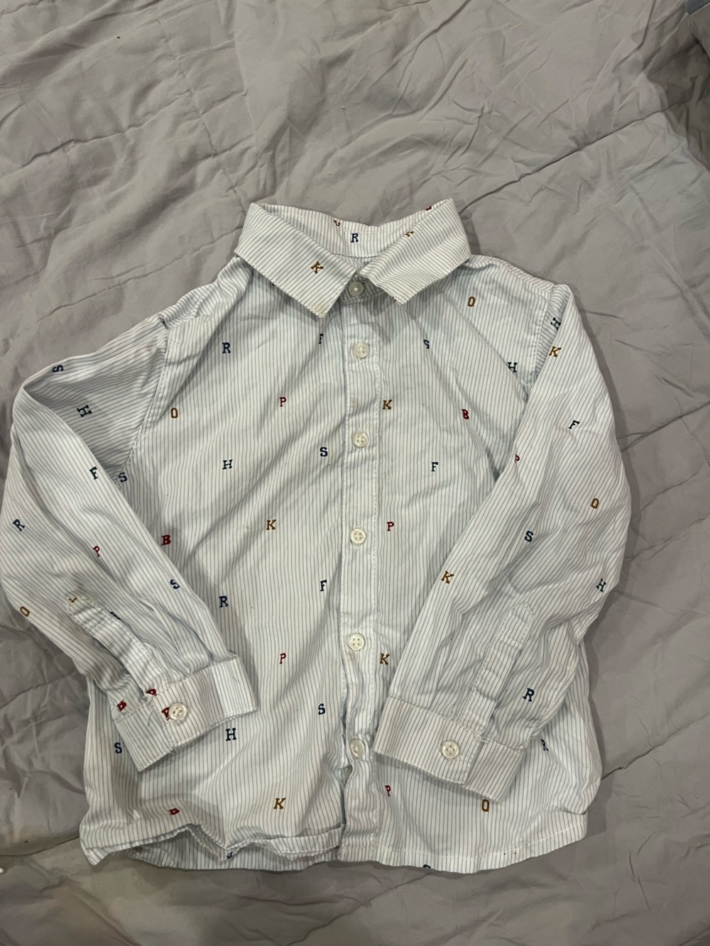 Mayoral abc dress shirt. Size 18 months